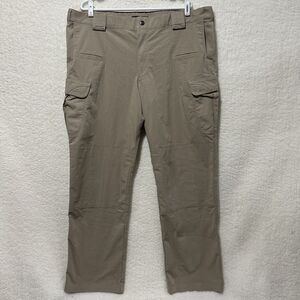 5.11 Tactical Series Khaki Pants with Pockets Zip Snap Button Close Size 42X32‎
